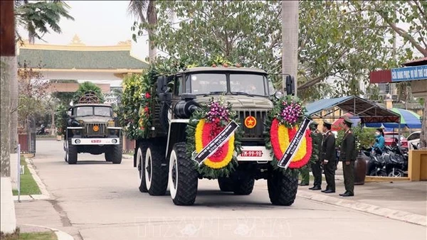 Lễ Hỏa táng nguyên Phó Chủ tịch Hội đồng Bộ trưởng Đoàn Duy Thành tại quê nhà Hải Phòng. (Ảnh: Hoàng Ngọc/TTXVN)