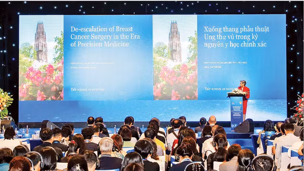 Các đại biểu thảo luận tại Hội thảo quốc tế ung thư vú năm 2026.