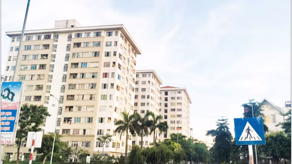 Dự án Nhà ở xã hội tại Khu đô thị Đặng Xá, xã Thuận An, Hà Nội (Ảnh BẢO LONG)