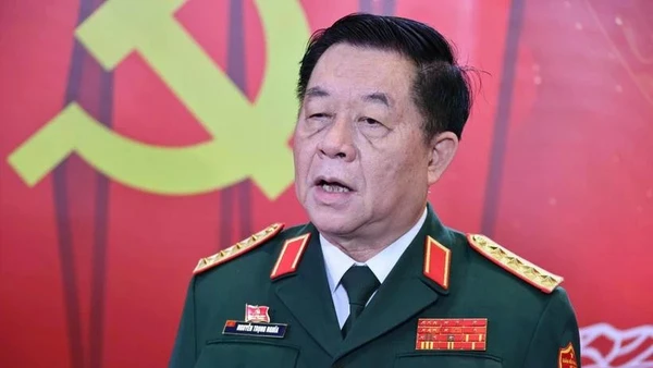 Đại tướng Nguyễn Trọng Nghĩa, Ủy viên Bộ Chính trị, Bí thư Trung ương Đảng, Ủy viên Thường vụ Quân ủy Trung ương, Chủ nhiệm Tổng cục Chính trị Quân đội nhân dân Việt Nam.