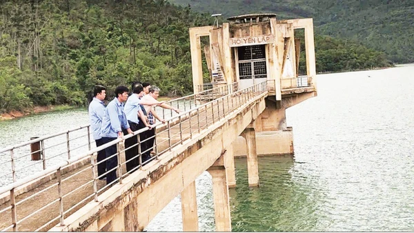 Hồ chứa thủy lợi Yên Lập, tỉnh Quảng Ninh bảo đảm cung cấp nguồn nước cho sản xuất, sinh hoạt và an toàn vùng hạ du.