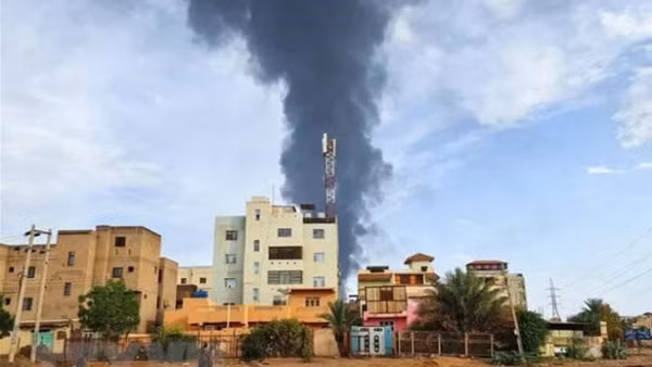 UAV tấn công 2 khu chợ ở Sudan. (Ảnh: bssnews.net)