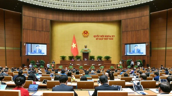 Quang cảnh phiên họp của Quốc hội.