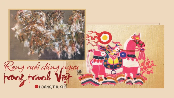 Rong ruổi dáng ngựa trong tranh Việt