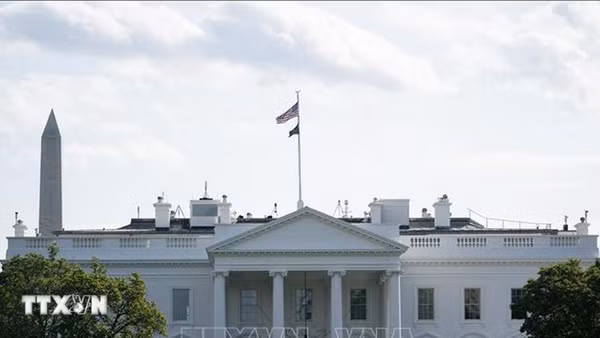 Nhà trắng tại Washington, D.C., Mỹ. (Ảnh: THX/TTXVN)