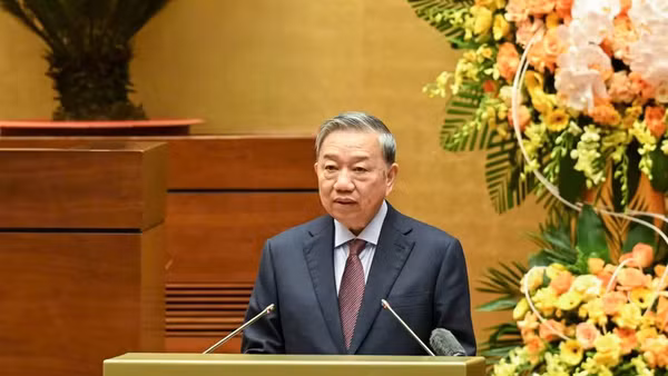 Tổng Bí thư Tô Lâm phát biểu chỉ đạo tại hội nghị. (Ảnh: DUY LINH)