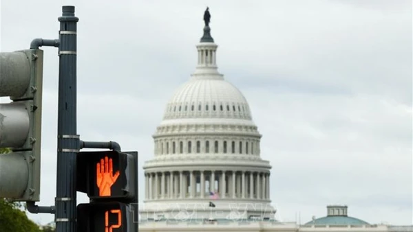 Tòa nhà Quốc hội Mỹ tại Washington, D.C. (Ảnh: THX/TTXVN)