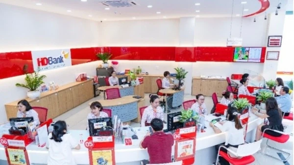 Phòng giao dịch của HDBank.