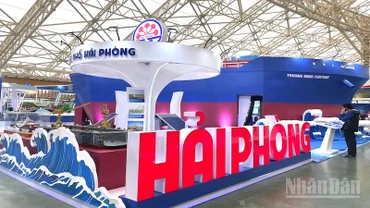 Không gian trưng bày của thành phố Hải Phòng. 