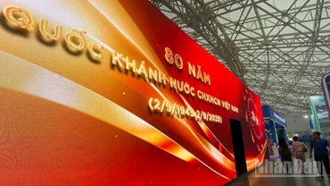 Triển lãm “80 năm hành trình Độc lập-Tự do-Hạnh phúc” đã sẵn sàng cho lễ khai mạc. 