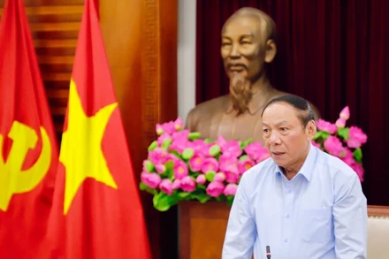 Đồng chí Nguyễn Văn Hùng, Ủy viên Trung ương Đảng, Bộ trưởng Văn hóa, Thể thao và Du lịch phát biểu tại phiên họp. (Ảnh: Bộ Văn hóa, Thể thao và Du lịch cung cấp)