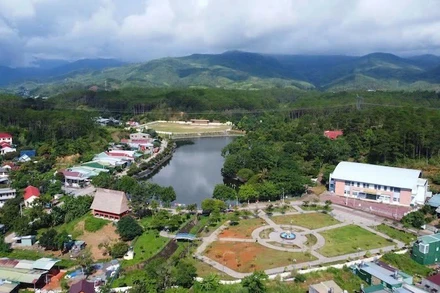 Một góc xã Đắk Pék, tỉnh Quảng Ngãi.