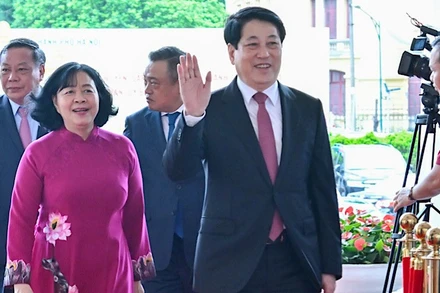 Chủ tịch nước Lương Cường đã tới dự buổi lễ tại Hà Nội.