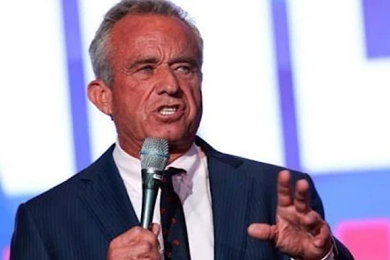 Ông Robert F. Kennedy Jr. phát biểu tại Washington, DC, Mỹ ngày 24/5/2024. (Ảnh: Getty Images/TTXVN)