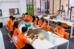 Giờ học của sinh viên ngành thiết kế vi mạch bán dẫn tại Trường đại học FPT. (Ảnh HOÀNG MINH)