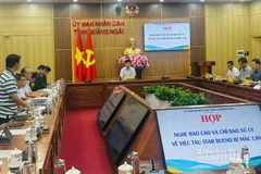 Tỉnh Quảng Ngãi cùng các đơn vị, ngành chức năng bàn phương án ứng phó sự cố tàu Star Bueno bị mắc cạn.