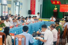Đoàn công tác tỉnh Quảng Ngãi thăm và làm việc tại xã biên giới Dục Nông.