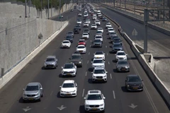 Đường phố tại Tel Aviv (Israel). (Nguồn: TTXVN)