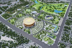 Phối cảnh một phân khu thuộc Khu đô thị thể thao Olympic nam Hà Nội.