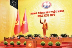 Đoàn Chủ tịch tại phiên trù bị Đại hội XIV của Đảng. (Ảnh: KHOA NGUYÊN)