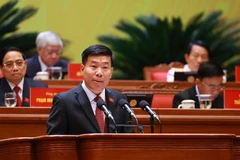 Đồng chí Nguyễn Mạnh Cường, Ủy viên Trung ương Đảng, Phó Bí thư Thường trực Đảng ủy, Thứ trưởng Bộ Ngoại giao, trình bày tham luận về vấn đề “Chủ động, tích cực thực hiện nhiệm vụ trọng yếu, thường xuyên là đẩy mạnh đối ngoại, hội nhập quốc tế, phục vụ các mục tiêu chiến lược của đất nước”.