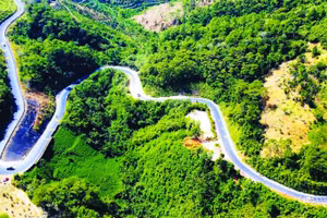 Quốc lộ 28 là trục kết nối đông-tây quan trọng của tỉnh Lâm Đồng.