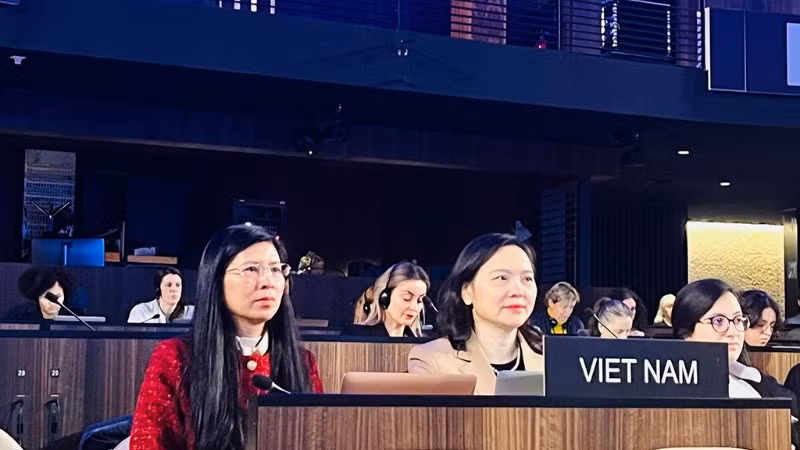 Đại sứ Nguyễn Thị Vân Anh phát biểu tại Kỳ họp.