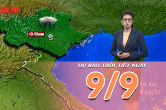 [Video] Dự báo thời tiết ngày 9/9/2025: Hoàn lưu sau bão gây mưa cho Bắc Bộ 