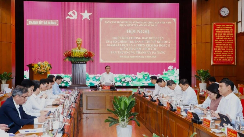 Đoàn Kiểm tra số 12 công bố kết luận giám sát đợt 1 tại Đà Nẵng