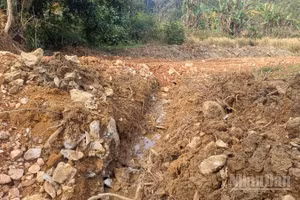 Công trình thủy lợi chậm tiến độ gây ảnh hưởng đến sản xuất nông nghiệp ở xã Nam Tuấn, tỉnh Cao Bằng.