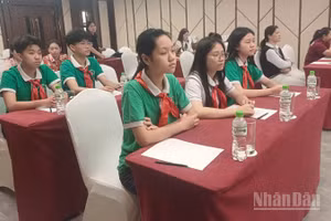 Học sinh tham gia hội thảo.