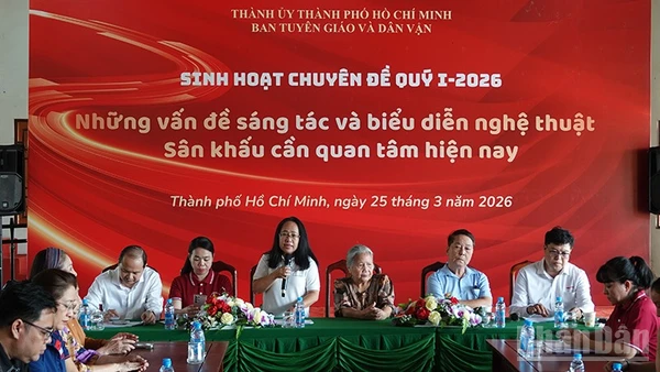 Quang cảnh buổi tọa đàm. (Ảnh: Linh Bảo)