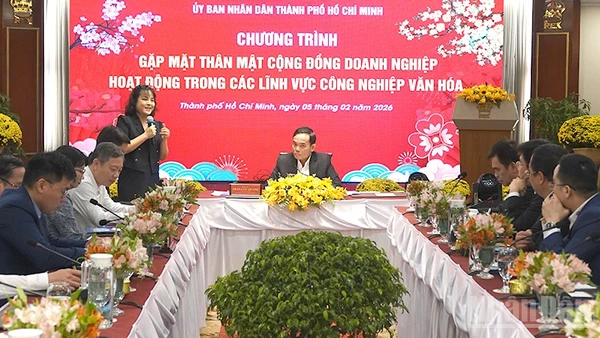 Quang cảnh buổi gặp mặt. (Ảnh: LINH BẢO)