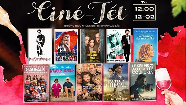 Điện ảnh Cine Tết 2026 bao gồm 11 bộ phim mới đặc sắc của Pháp. (Ảnh: Ban tổ chức).