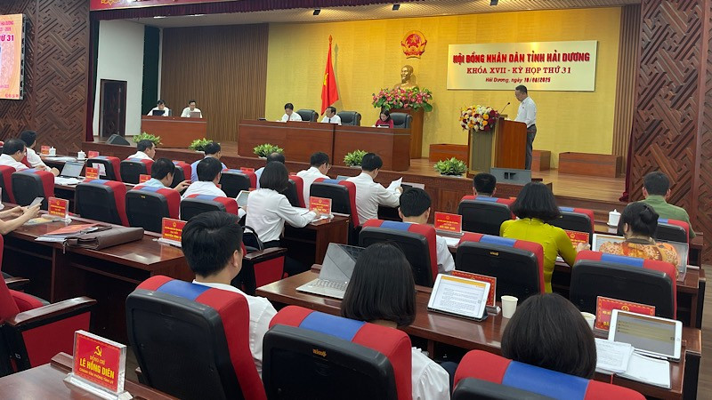 Kỳ họp thứ 31 Hội đồng nhân dân tỉnh Hải Dương khóa 17.