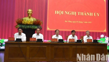 Đà Nẵng khai mạc Hội nghị Ban chấp hành Đảng bộ lần thứ nhất, sáng ngày 3/7. (Ảnh: ANH ĐÀO)