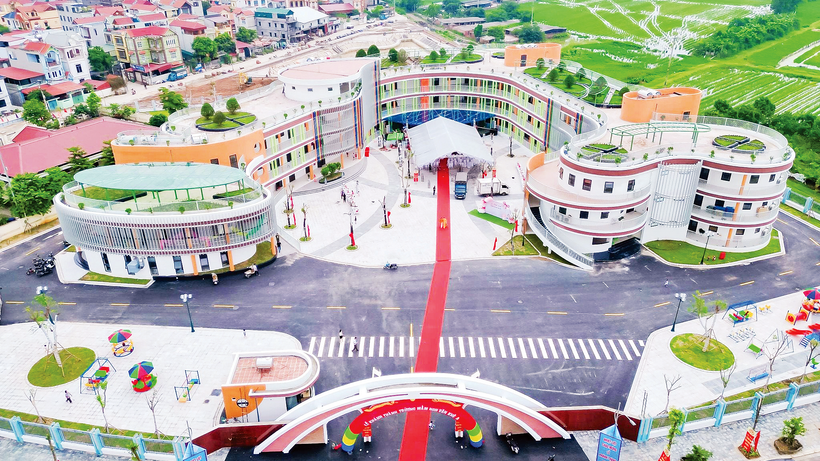 Trường mầm non Văn Khê A mới được đầu tư xây dựng, đi vào hoạt động từ năm học 2025-2026.