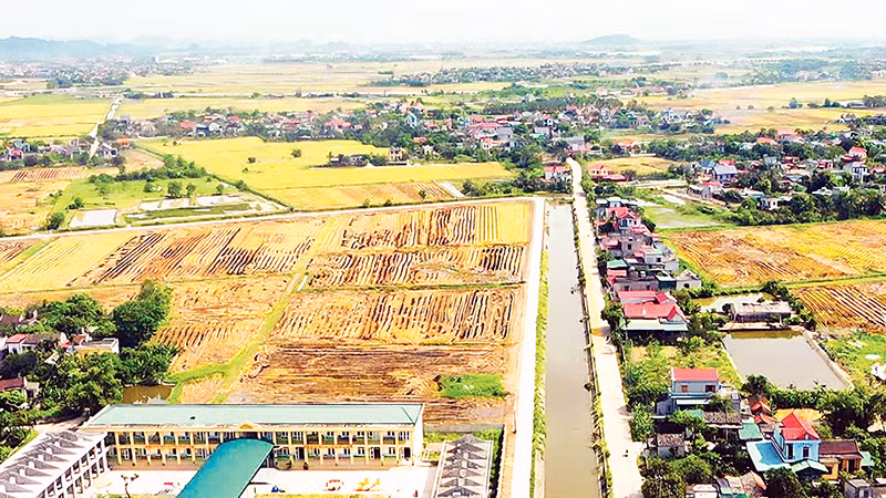 Một góc phường Yên Thắng nhìn từ trên cao. (Ảnh BÙI QUANG)