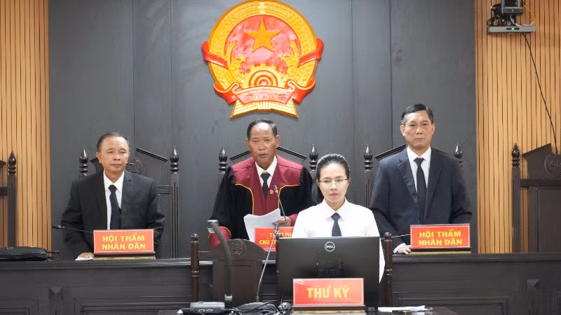 Hội đồng xét xử Tòa án nhân dân tỉnh Đắk Lắk tuyên án.