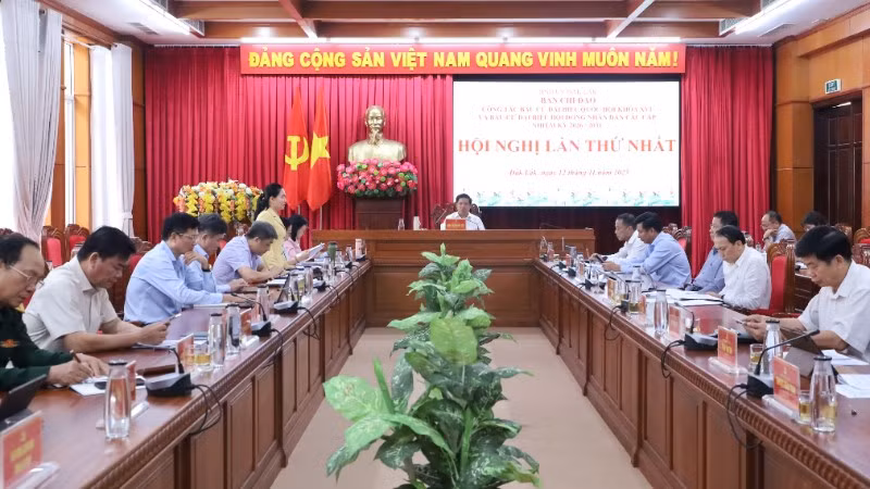 Hội nghị lần thứ I, Ban Chỉ đạo công tác bầu cử đại biểu Quốc hội khóa XVI và bầu cử đại biểu Hội đồng nhân dân các cấp nhiệm kỳ 2026-2031 tỉnh Đắk Lắk.