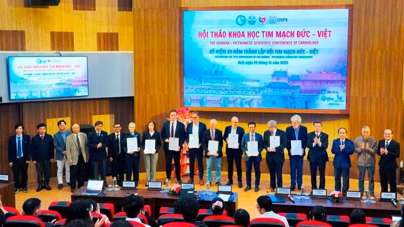 Hội thảo khoa học tim mạch Đức-Việt năm 2025 nhân niệm 30 năm thành Hội Tim mạch Đức-Việt.