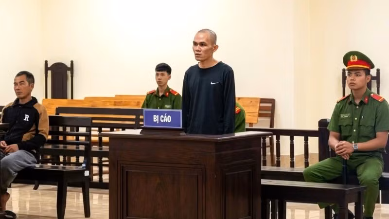 Bị cáo Nguyễn Văn Ty tại phiên tòa.