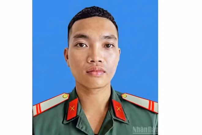 Chân dung Trung sĩ Cao Tuấn Anh. (Ảnh: QUÂN KHU 3)