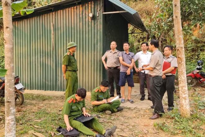 Các lực lượng thực hiện thi hành án trên địa bàn tỉnh Lào Cai.