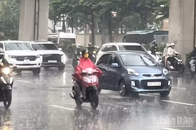 Dự báo khu vực Hà Nội Có mây, có mưa rào và dông vài nơi. (Ảnh minh họa: Đ.T)
