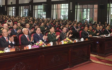 Các đại biểu dự lễ kỷ niệm. Ảnh: Trọng Hải