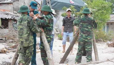 Làm hầm chữ A giúp người dân tránh bão lớn.