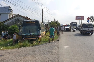 Hiện trường vụ tai nạn.
