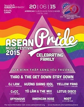 Festival Âm nhạc ASEAN Pride 2015 với chủ đề Gia đình