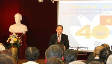 Đại sứ Nguyễn Ngọc Sơn phát biểu tại Lễ kỷ niệm.